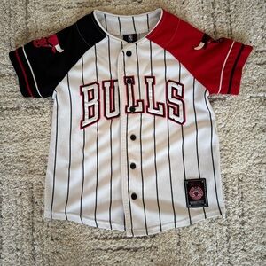 Chicago Bulls Kids Jersey NBA Black, Red, White